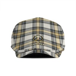 ScotsTee Shop Scottish Burns Weathered Clan Crest Tartan Jeff Cap Tartan Flat Cap
