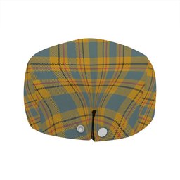 ScotsTee Shop Scottish Carlisle (Carlill) Weathered Clan Crest Tartan Jeff Cap Tartan Flat Cap
