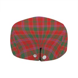 ScotsTee Shop Scottish Cameron of Lochiel #2 (Munro #2) Modern Clan Crest Tartan Jeff Cap Tartan Flat Cap