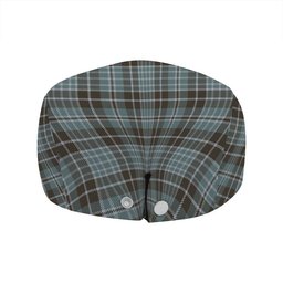 ScotsTee Shop Scottish Clark (Clergy) Weathered Clan Crest Tartan Jeff Cap Tartan Flat Cap