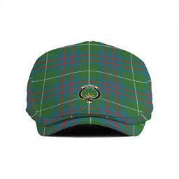 ScotsTee Shop Scottish Hamilton of Clayton Ancient Clan Crest Tartan Jeff Cap Tartan Flat Cap