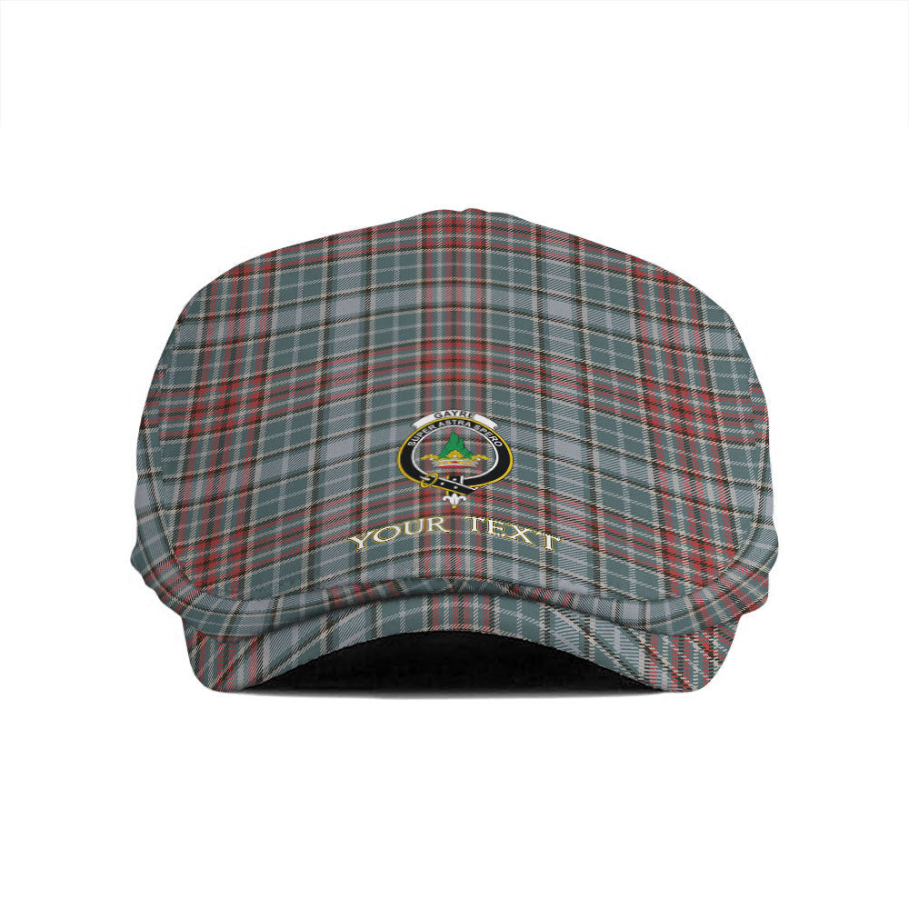 ScotsTee Shop Scottish Gayre Weathered Clan Crest Tartan Jeff Cap Tartan Flat Cap