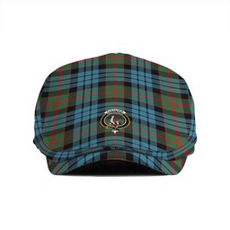 ScotsTee Shop Scottish Fletcher of Dunans Clan Crest Tartan Jeff Cap Tartan Flat Cap