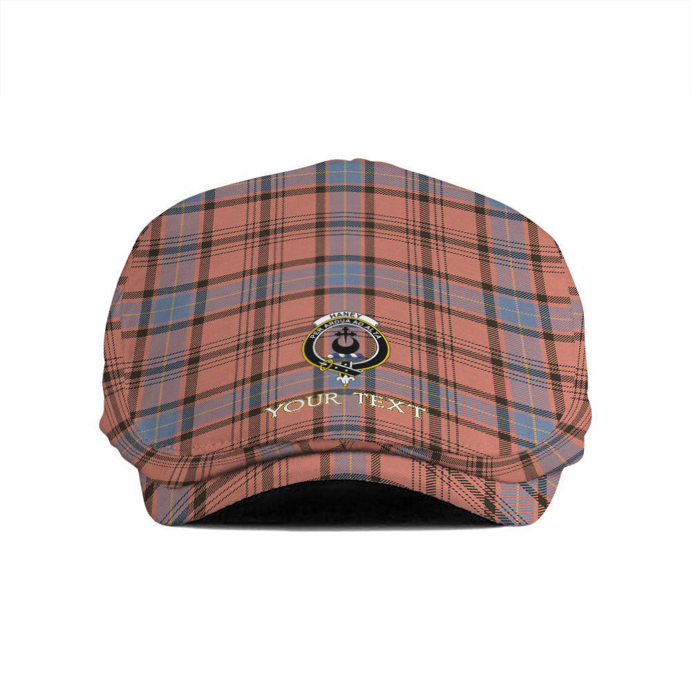 ScotsTee Shop Scottish Haney Dress Weathered Clan Crest Tartan Jeff Cap Tartan Flat Cap