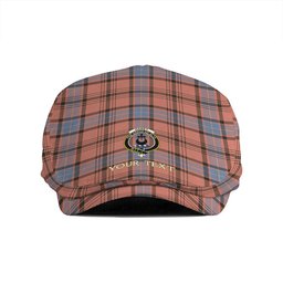 ScotsTee Shop Scottish Haney Dress Weathered Clan Crest Tartan Jeff Cap Tartan Flat Cap