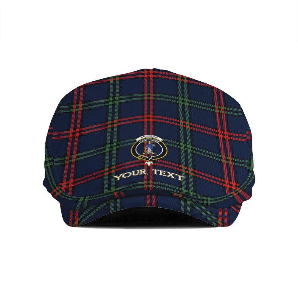 ScotsTee Shop Scottish Eglinton District (Montgomery of Ayrshire) Modern Clan Crest Tartan Jeff Cap Tartan Flat Cap