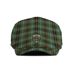 ScotsTee Shop Scottish Forbes of Druinnor Ancient Clan Crest Tartan Jeff Cap Tartan Flat Cap