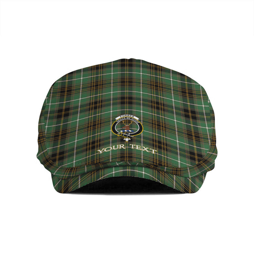 ScotsTee Shop Scottish Forbes of Druinnor Ancient Clan Crest Tartan Jeff Cap Tartan Flat Cap