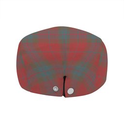 ScotsTee Shop Scottish Fraser of Boblainy Hugh Weathered Clan Crest Tartan Jeff Cap Tartan Flat Cap