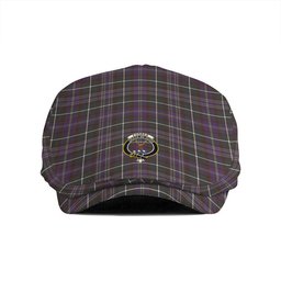 ScotsTee Shop Scottish Forbes of Druinnor Weathered Clan Crest Tartan Jeff Cap Tartan Flat Cap