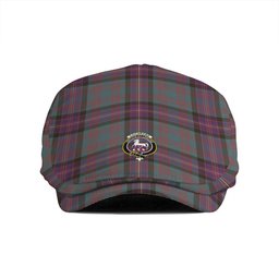 ScotsTee Shop Scottish Cochrane (Cochran) Weathered Clan Crest Tartan Jeff Cap Tartan Flat Cap