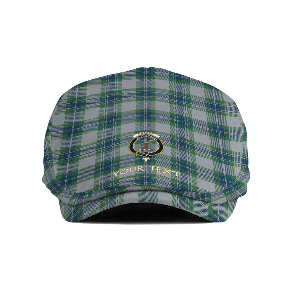 ScotsTee Shop Scottish Fraser Arisaid Green Clan Crest Tartan Jeff Cap Tartan Flat Cap
