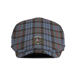 ScotsTee Shop Scottish Fletcher of Dunans Weathered Clan Crest Tartan Jeff Cap Tartan Flat Cap