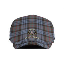 ScotsTee Shop Scottish Fletcher of Dunans Weathered Clan Crest Tartan Jeff Cap Tartan Flat Cap