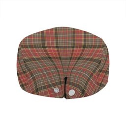 ScotsTee Shop Scottish Dalrymple of Castleton #2 Weathered Clan Crest Tartan Jeff Cap Tartan Flat Cap