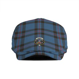ScotsTee Shop Scottish Elliot (Ellot) Modern Clan Crest Tartan Jeff Cap Tartan Flat Cap