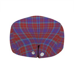 ScotsTee Shop Scottish Fraser of Reelig Modern Clan Crest Tartan Jeff Cap Tartan Flat Cap