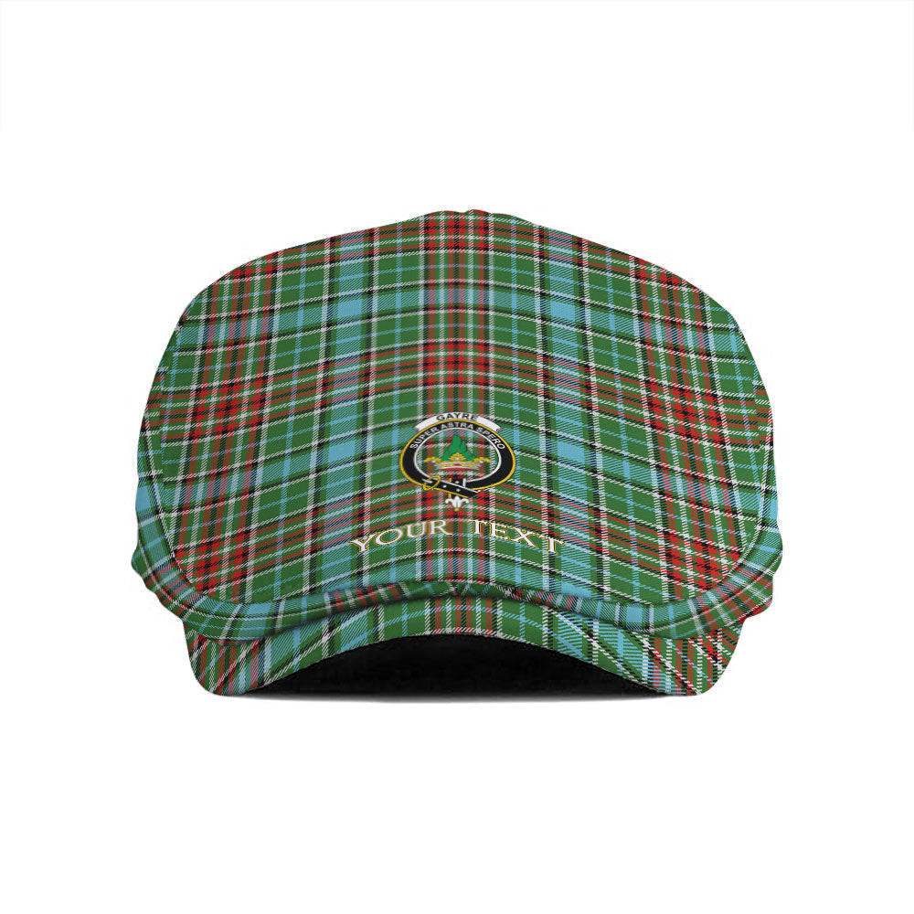 ScotsTee Shop Scottish Gayre Modern Clan Crest Tartan Jeff Cap Tartan Flat Cap