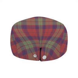 ScotsTee Shop Scottish Fraser of Altyre Weathered Clan Crest Tartan Jeff Cap Tartan Flat Cap