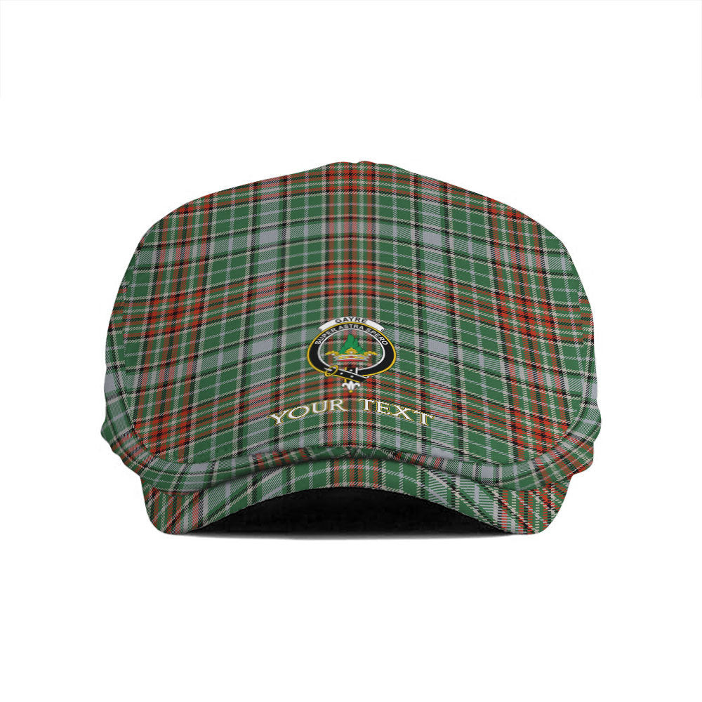 ScotsTee Shop Scottish Gayre Ancient Clan Crest Tartan Jeff Cap Tartan Flat Cap