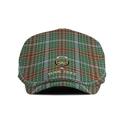 ScotsTee Shop Scottish Gayre Ancient Clan Crest Tartan Jeff Cap Tartan Flat Cap