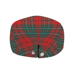 ScotsTee Shop Scottish Cumming (MacAulay #2) Modern Clan Crest Tartan Jeff Cap Tartan Flat Cap