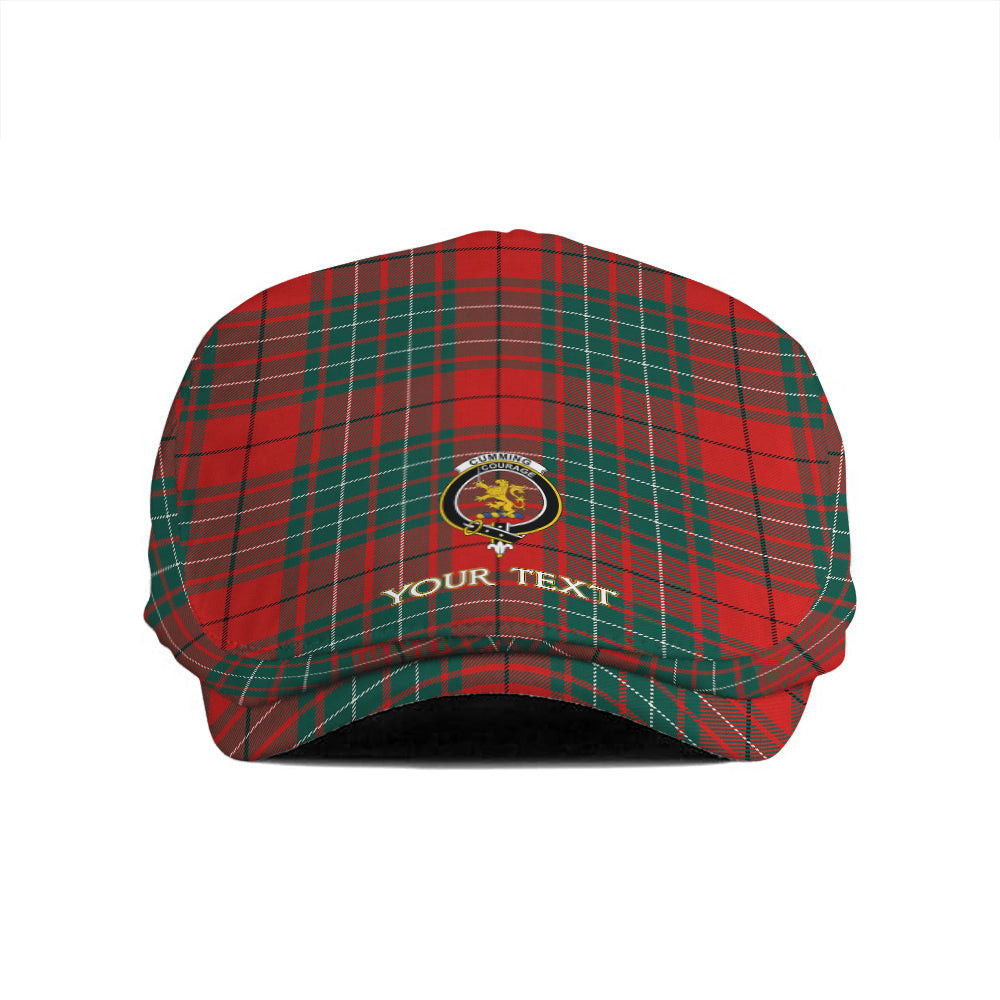 ScotsTee Shop Scottish Cumming (MacAulay #2) Modern Clan Crest Tartan Jeff Cap Tartan Flat Cap