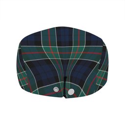 ScotsTee Shop Scottish Colquhoun (Cowans) Modern Clan Crest Tartan Jeff Cap Tartan Flat Cap