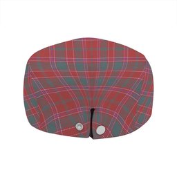 ScotsTee Shop Scottish Dalziel Weathered Clan Crest Tartan Jeff Cap Tartan Flat Cap
