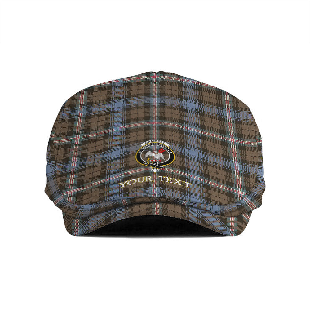 ScotsTee Shop Scottish Gammell Weathered Clan Crest Tartan Jeff Cap Tartan Flat Cap