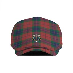 ScotsTee Shop Scottish Fraser of Boblainy Hugh Modern Clan Crest Tartan Jeff Cap Tartan Flat Cap