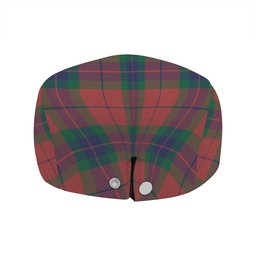 ScotsTee Shop Scottish Fraser of Boblainy Hugh Modern Clan Crest Tartan Jeff Cap Tartan Flat Cap