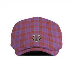 ScotsTee Shop Scottish Fraser of Reelig Ancient Clan Crest Tartan Jeff Cap Tartan Flat Cap