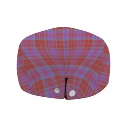 ScotsTee Shop Scottish Fraser of Reelig Ancient Clan Crest Tartan Jeff Cap Tartan Flat Cap
