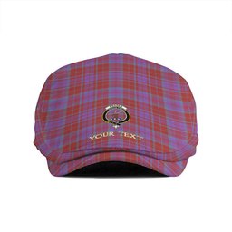 ScotsTee Shop Scottish Fraser of Reelig Ancient Clan Crest Tartan Jeff Cap Tartan Flat Cap