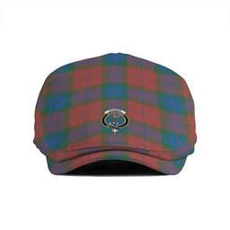 ScotsTee Shop Scottish Fraser of Boblainy Hugh Ancient Clan Crest Tartan Jeff Cap Tartan Flat Cap