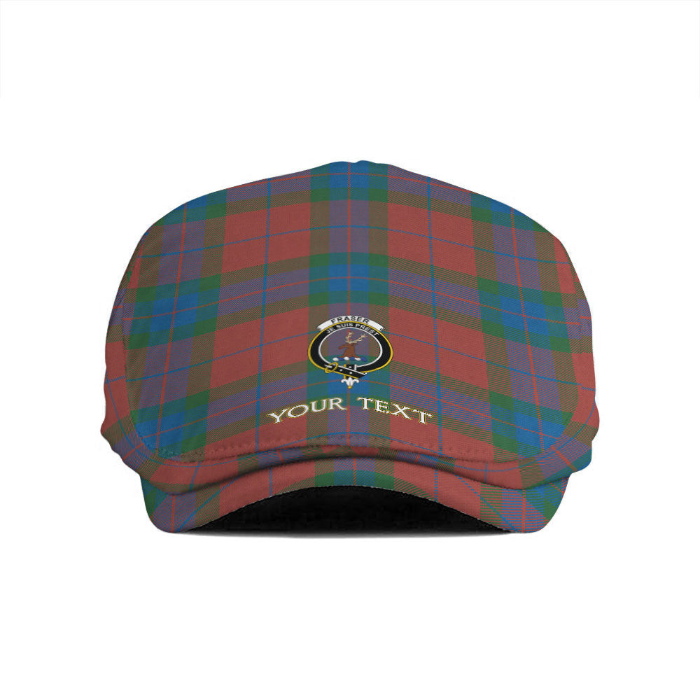 ScotsTee Shop Scottish Fraser of Boblainy Hugh Ancient Clan Crest Tartan Jeff Cap Tartan Flat Cap