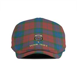ScotsTee Shop Scottish Fraser of Boblainy Hugh Ancient Clan Crest Tartan Jeff Cap Tartan Flat Cap