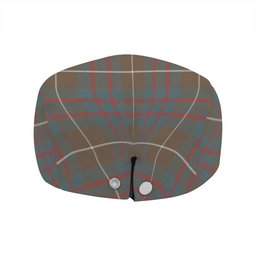 ScotsTee Shop Scottish Hamilton of Clayton Weathered Clan Crest Tartan Jeff Cap Tartan Flat Cap