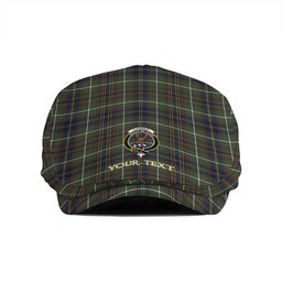 ScotsTee Shop Scottish Forbes of Druinnor Modern Clan Crest Tartan Jeff Cap Tartan Flat Cap
