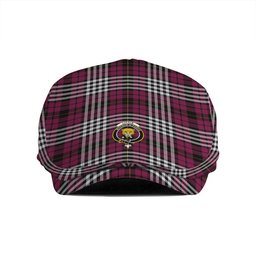 ScotsTee Shop Scottish Little of Morton Rigg Modern Clan Crest Tartan Jeff Cap Tartan Flat Cap