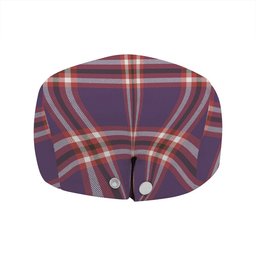 ScotsTee Shop Scottish Laing of Archiestown (Lang of Archiestown) Weathered Clan Crest Tartan Jeff Cap Tartan Flat Cap