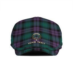 ScotsTee Shop Scottish MacArthur of Milton Modern Clan Crest Tartan Jeff Cap Tartan Flat Cap