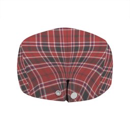ScotsTee Shop Scottish MacDonald of Lochmaddy (Donald of Loch Mhaddy) Weathered Clan Crest Tartan Jeff Cap Tartan Flat Cap
