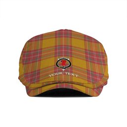 ScotsTee Shop Scottish MacBrair Weathered Clan Crest Tartan Jeff Cap Tartan Flat Cap