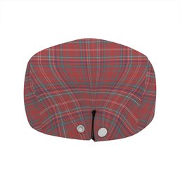 ScotsTee Shop Scottish MacDonald of Staffa (Donald of Staffa) Weathered Clan Crest Tartan Jeff Cap Tartan Flat Cap