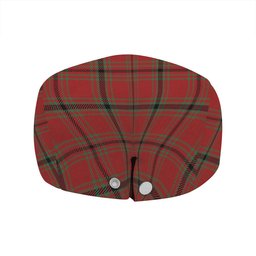 ScotsTee Shop Scottish MacDonald of Belfinlay Modern Clan Crest Tartan Jeff Cap Tartan Flat Cap
