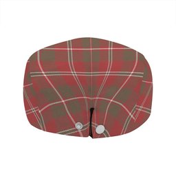 ScotsTee Shop Scottish MacDonald of Glenaladale (Donald of Glenaladale) 2006 Weathered Clan Crest Tartan Jeff Cap Tartan Flat Cap