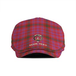 ScotsTee Shop Scottish Lumsden of Clova Modern Clan Crest Tartan Jeff Cap Tartan Flat Cap