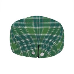 ScotsTee Shop Scottish MacDonald Lord of the Isles; Hunting Ancient Clan Crest Tartan Jeff Cap Tartan Flat Cap